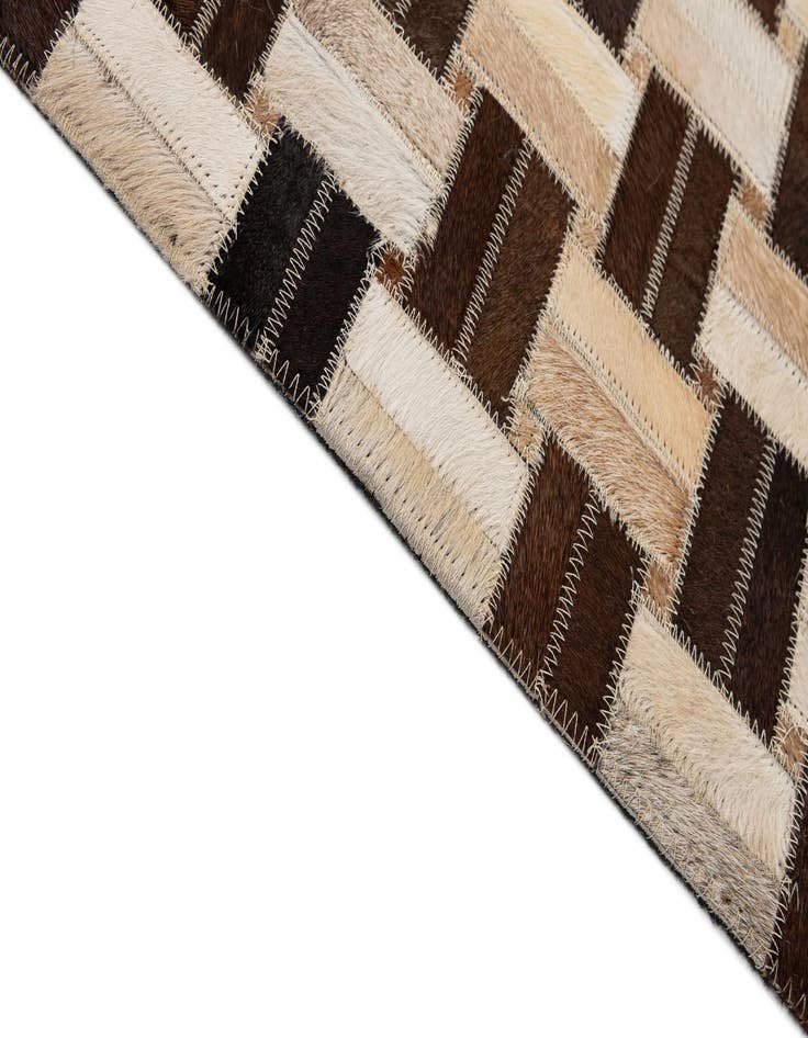Detail image of  7' 8 x 9' 10 Cowhide - Patchwork Rug