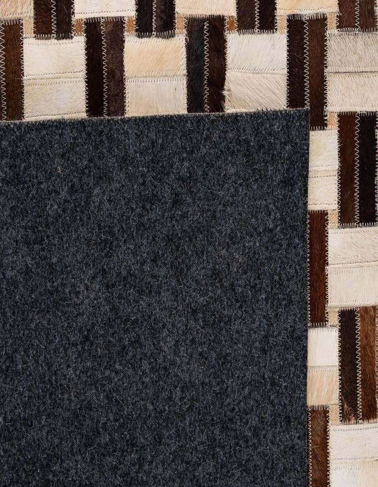 Detail image of  7' 8 x 9' 10 Cowhide - Patchwork Rug