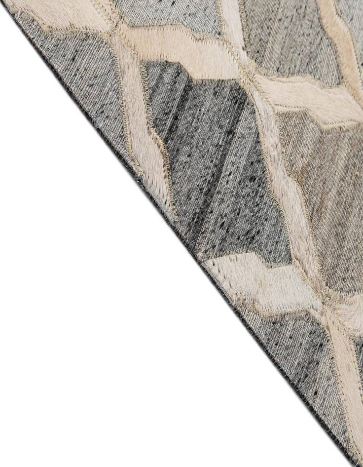 Detail image of  8' 1 x 9' 10 Cowhide - Patchwork Rug