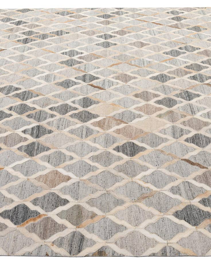 Detail image of  8' x 9' 10 Cowhide - Patchwork Rug