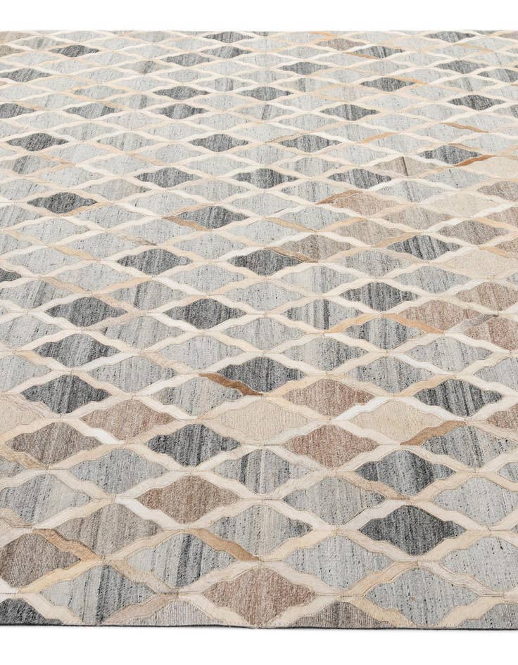 Detail image of  8' x 9' 10 Cowhide - Patchwork Rug