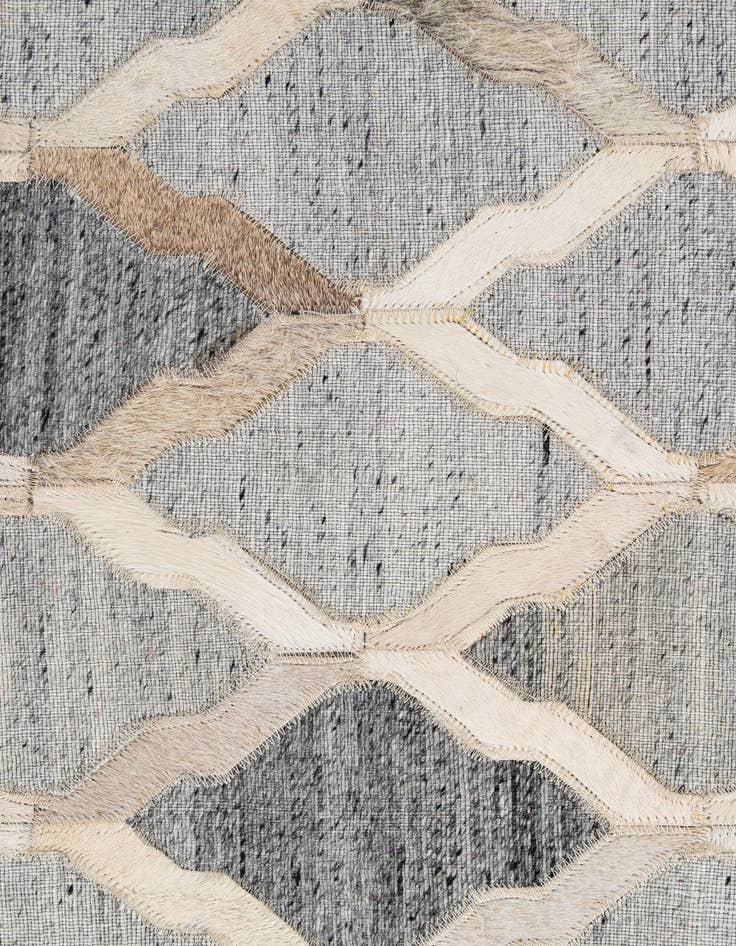 Detail image of  8' x 9' 10 Cowhide - Patchwork Rug