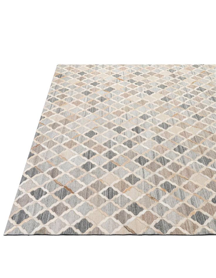 Detail image of  8' 1 x 9' 10 Cowhide - Patchwork Rug