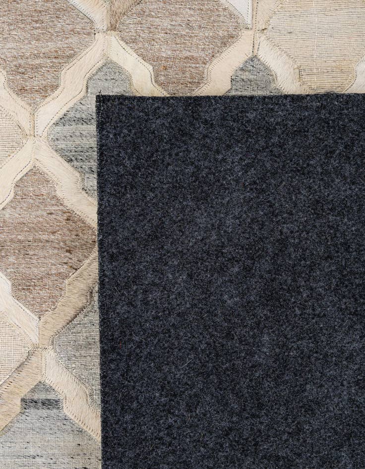 Detail image of  8' 1 x 9' 10 Cowhide - Patchwork Rug