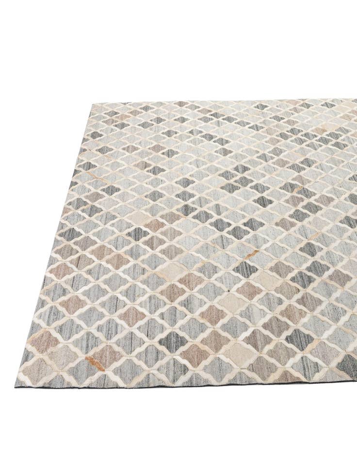 Detail image of  8' 1 x 9' 11 Cowhide - Patchwork Rug