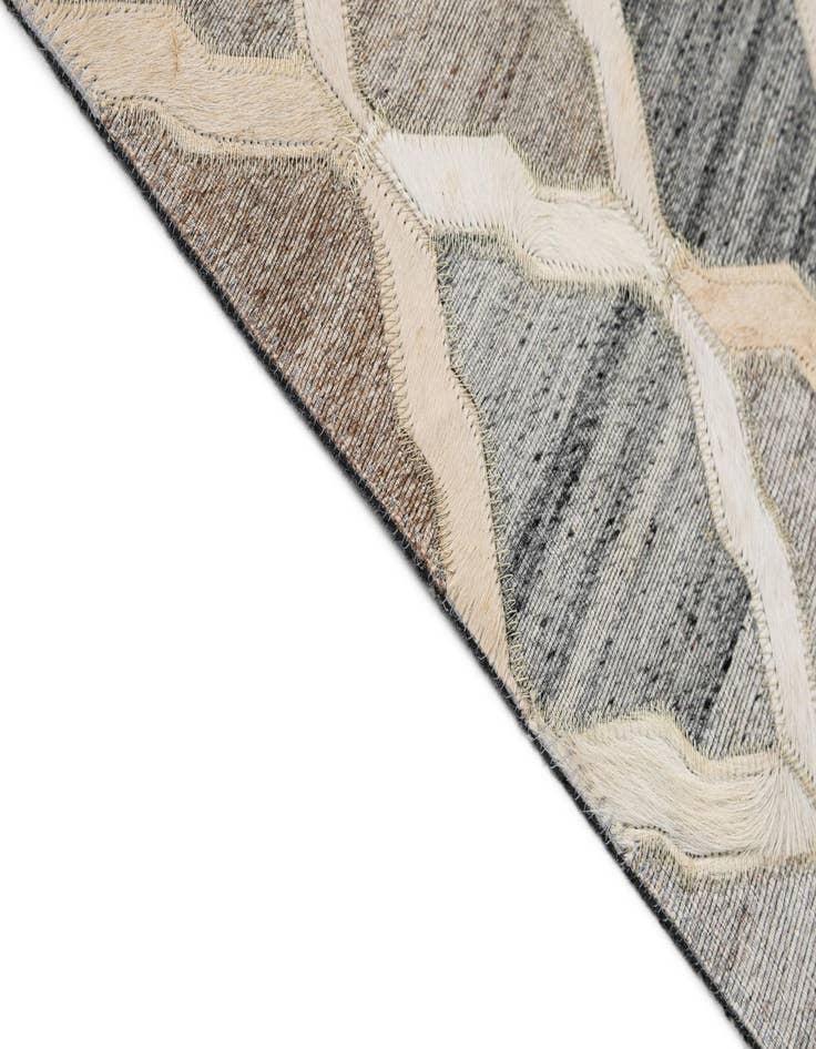 Detail image of  8' 1 x 9' 11 Cowhide - Patchwork Rug