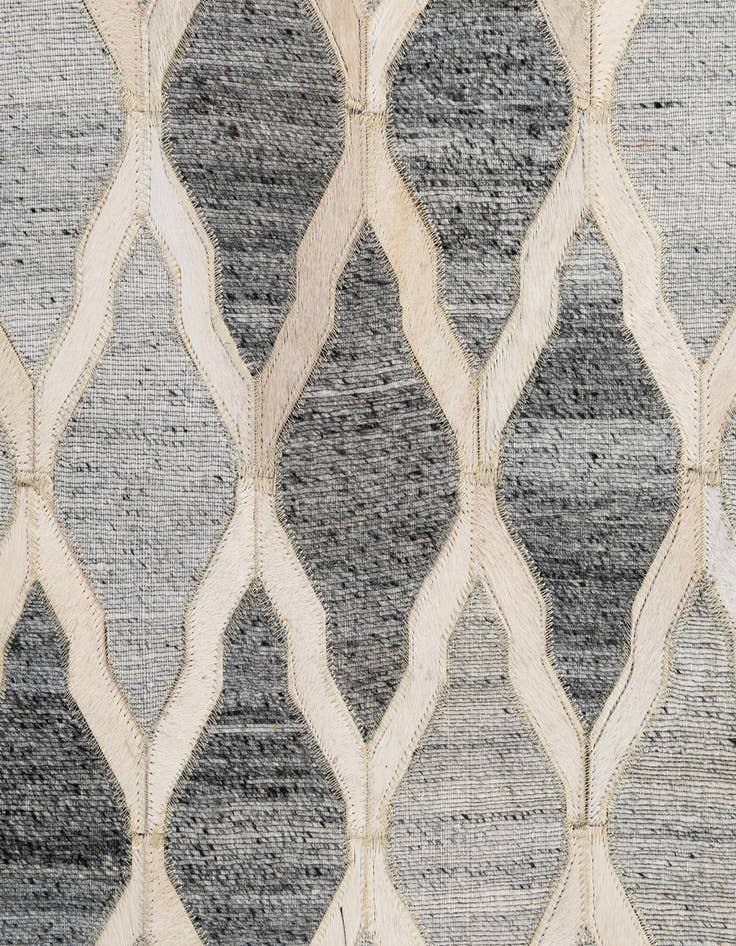 Detail image of  8' 1 x 9' 11 Cowhide - Patchwork Rug