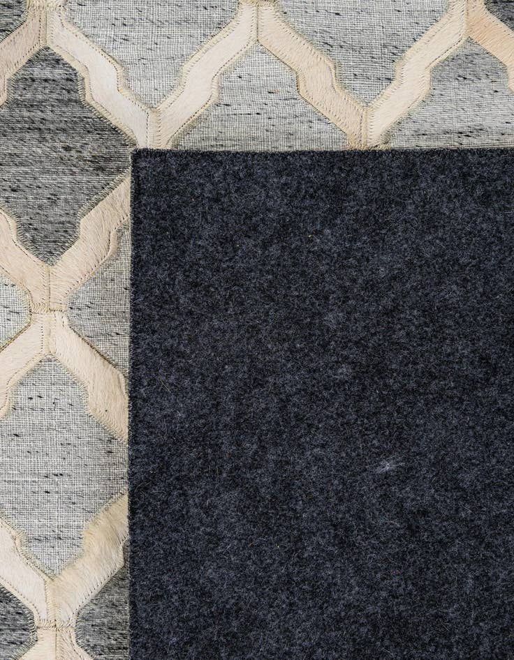 Detail image of  8' 1 x 9' 11 Cowhide - Patchwork Rug