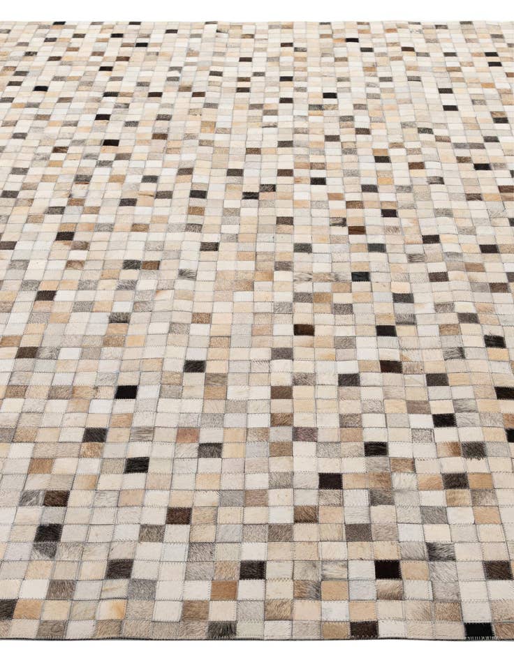 Detail image of  8' 1 x 9' 11 Cowhide - Patchwork Rug