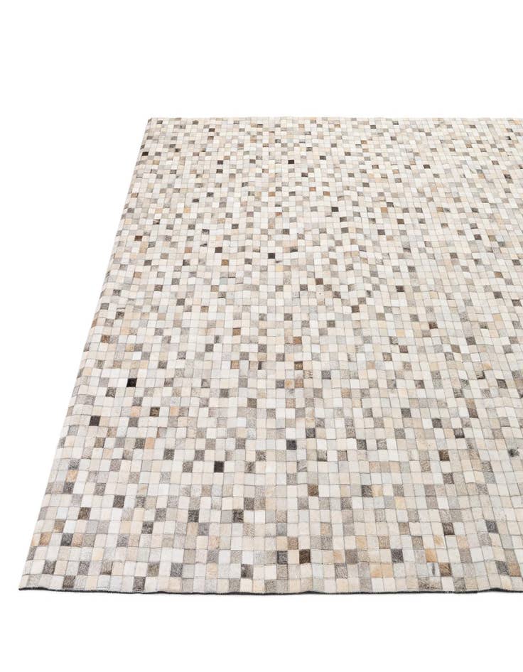 Detail image of  8' 1 x 9' 11 Cowhide - Patchwork Rug