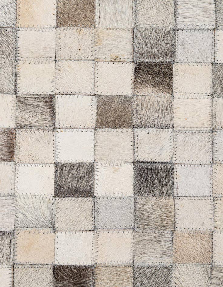 Detail image of  8' 1 x 9' 11 Cowhide - Patchwork Rug