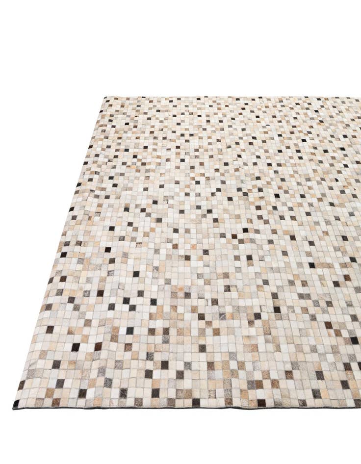 Detail image of  8' 2 x 10' Cowhide - Patchwork Rug