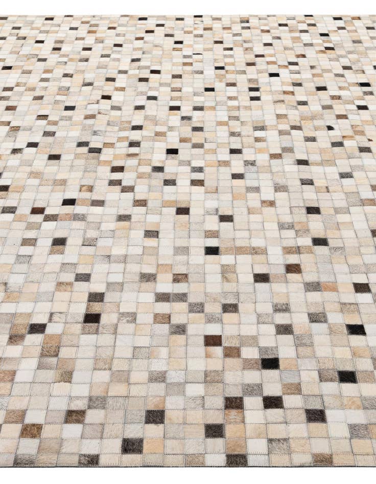 Detail image of  8' 2 x 10' Cowhide - Patchwork Rug