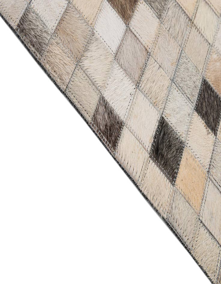 Detail image of  8' 2 x 10' Cowhide - Patchwork Rug
