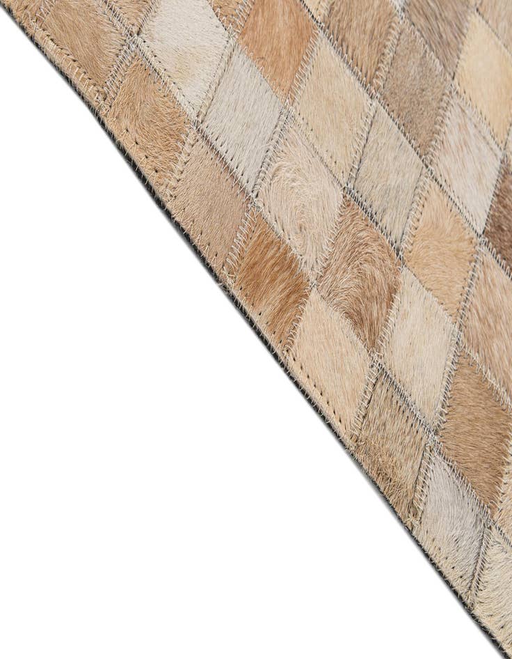 Detail image of  8' 2 x 10' Cowhide - Patchwork Rug