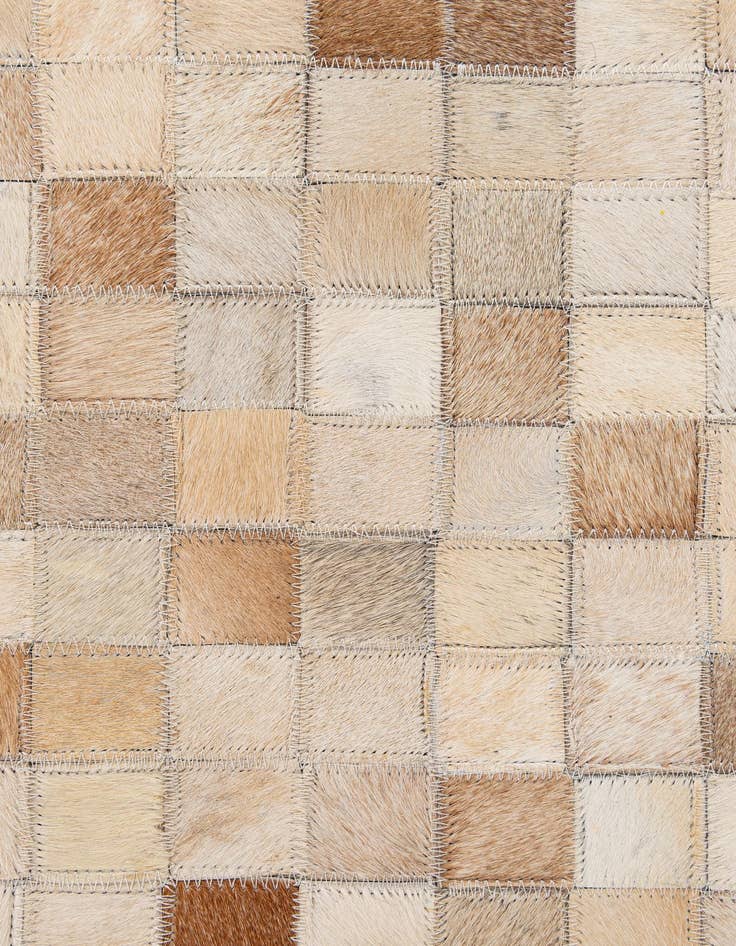 Detail image of  8' 2 x 10' Cowhide - Patchwork Rug