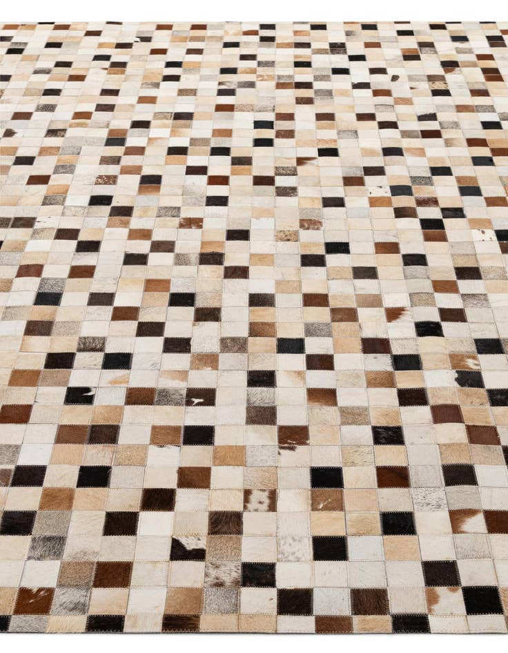 Detail image of  8' x 9' 11 Cowhide - Patchwork Rug