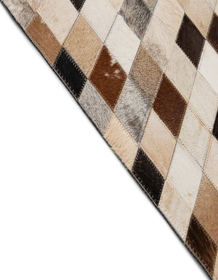 Detail image of  8' x 9' 11 Cowhide - Patchwork Rug