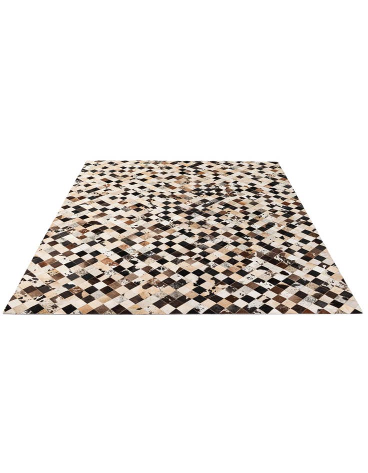 Detail image of  8' 1 x 9' 11 Cowhide - Patchwork Rug