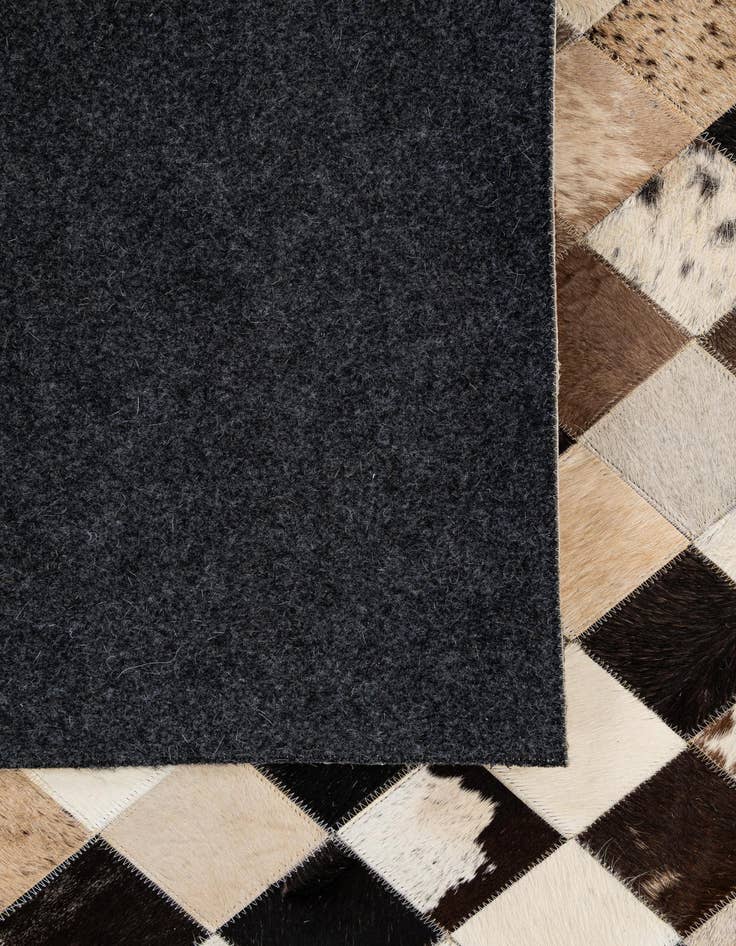 Detail image of  8' 1 x 9' 11 Cowhide - Patchwork Rug