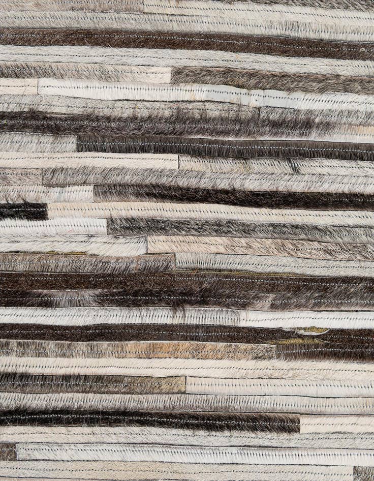 Detail image of  8' 1 x 10' 2 Cowhide - Patchwork Rug