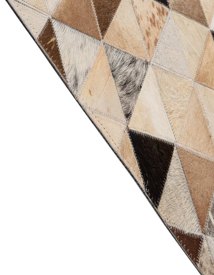 Detail image of  7' 11 x 9' 8 Cowhide - Patchwork Rug