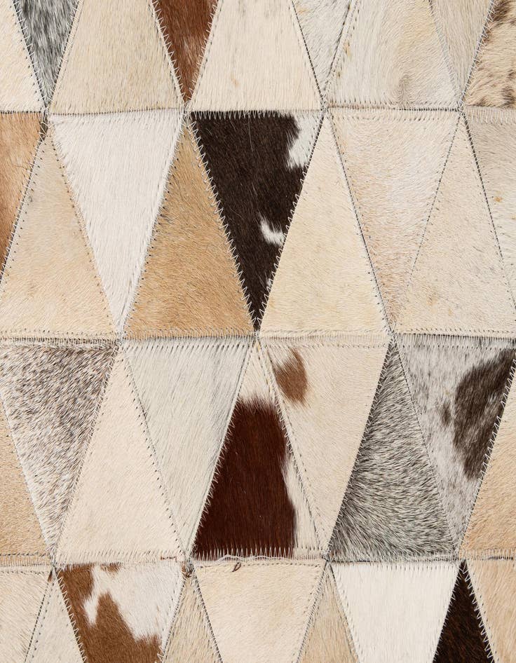 Detail image of  7' 11 x 9' 8 Cowhide - Patchwork Rug