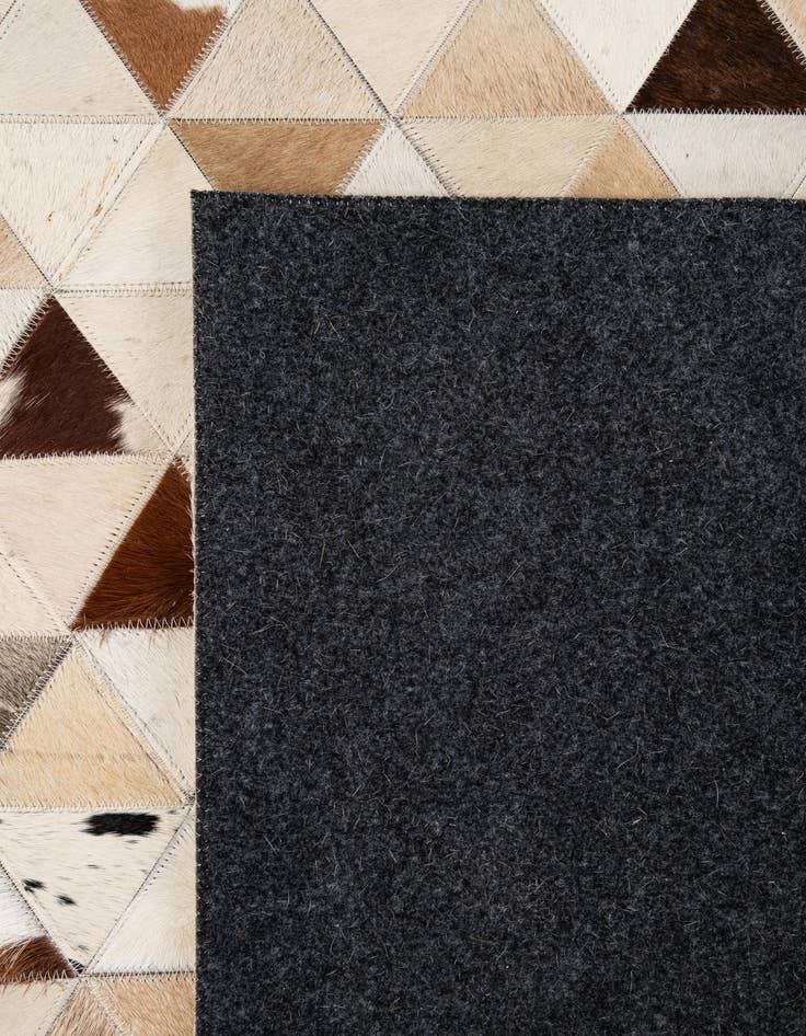Detail image of  7' 11 x 9' 8 Cowhide - Patchwork Rug