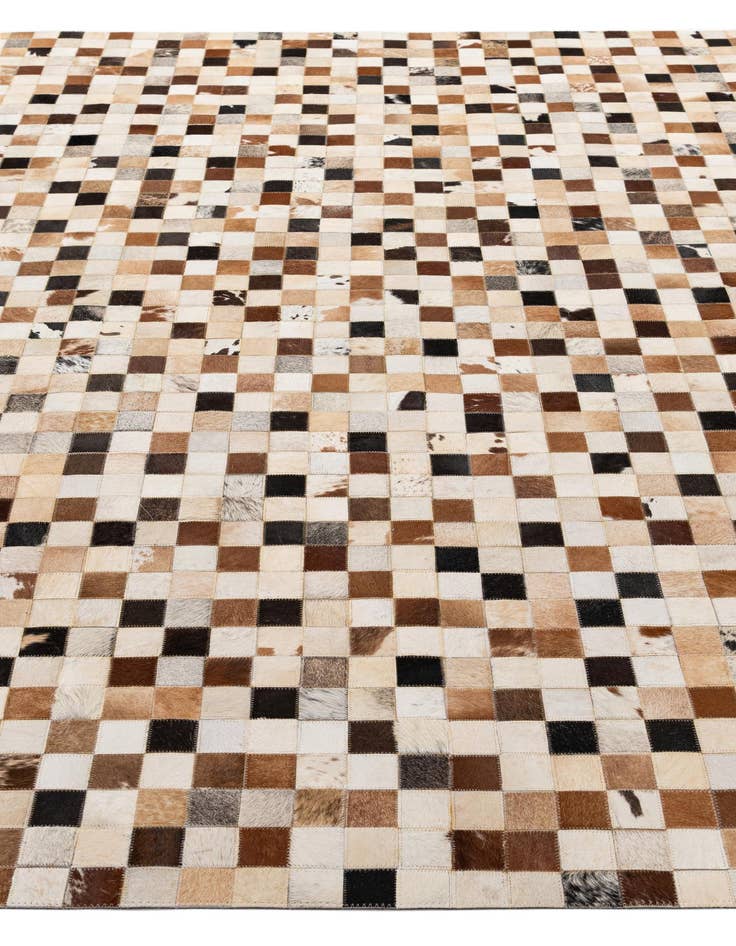 Detail image of  8' x 9' 11 Cowhide - Patchwork Rug