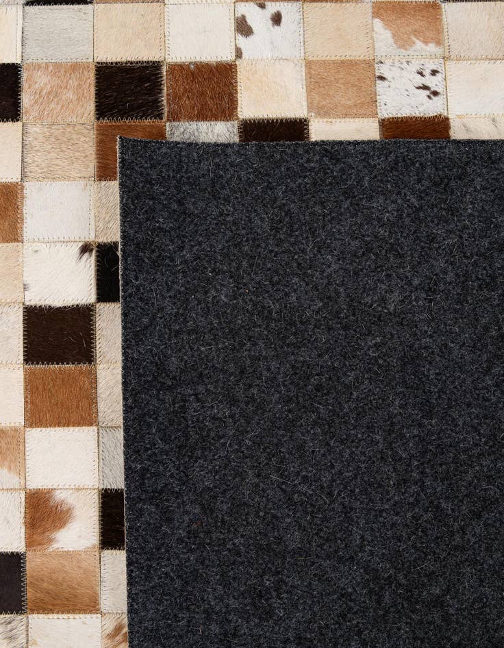 Detail image of  8' x 9' 11 Cowhide - Patchwork Rug