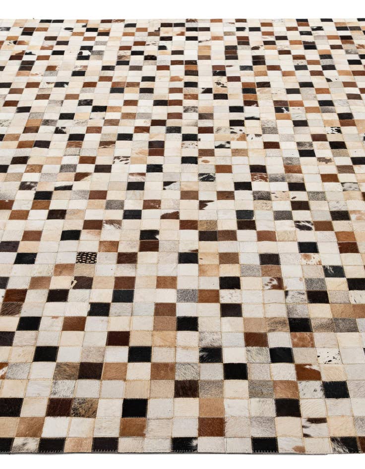 Detail image of  8' x 9' 11 Cowhide - Patchwork Rug