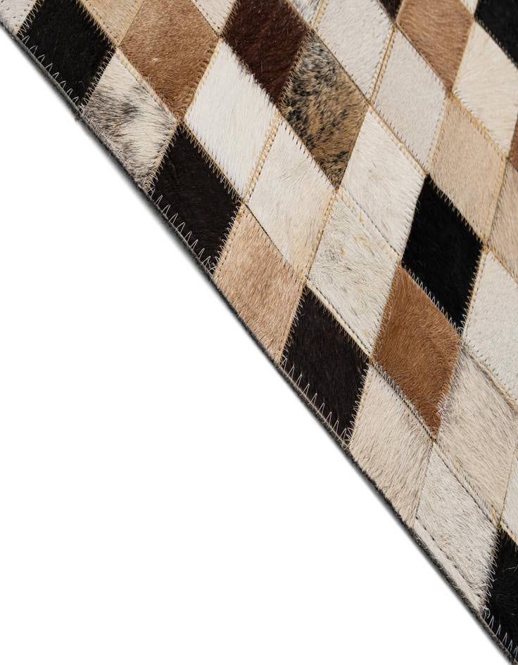 Detail image of  8' x 9' 11 Cowhide - Patchwork Rug