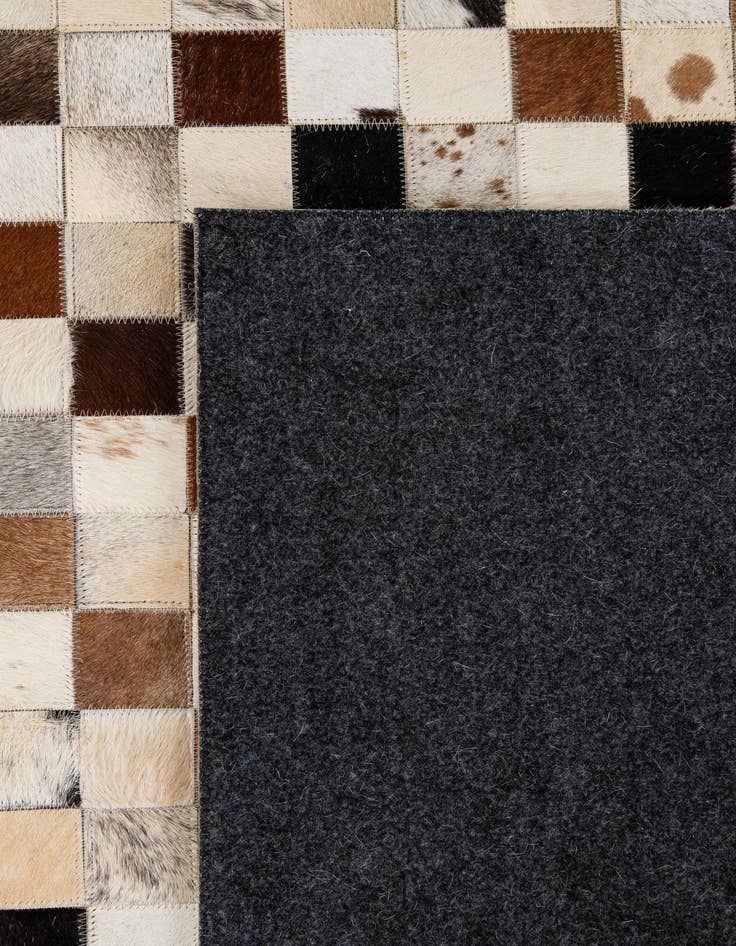 Detail image of  8' x 9' 11 Cowhide - Patchwork Rug