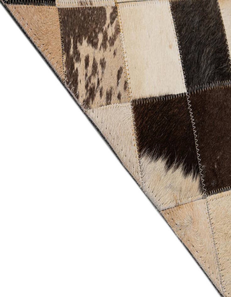 Detail image of  8' x 9' 11 Cowhide - Patchwork Rug