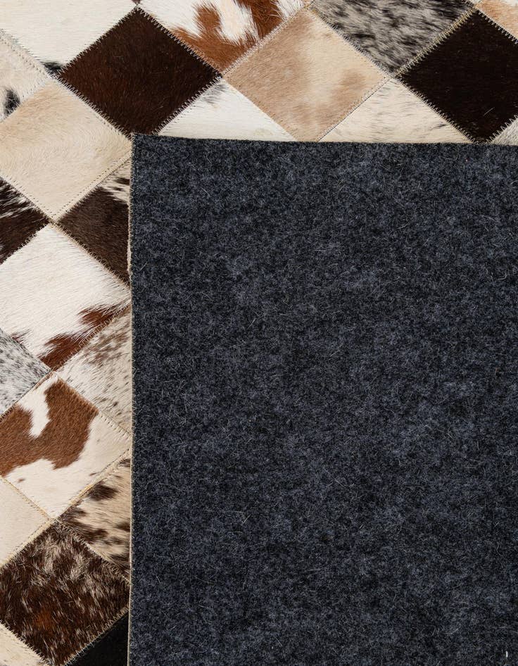 Detail image of  8' x 9' 11 Cowhide - Patchwork Rug