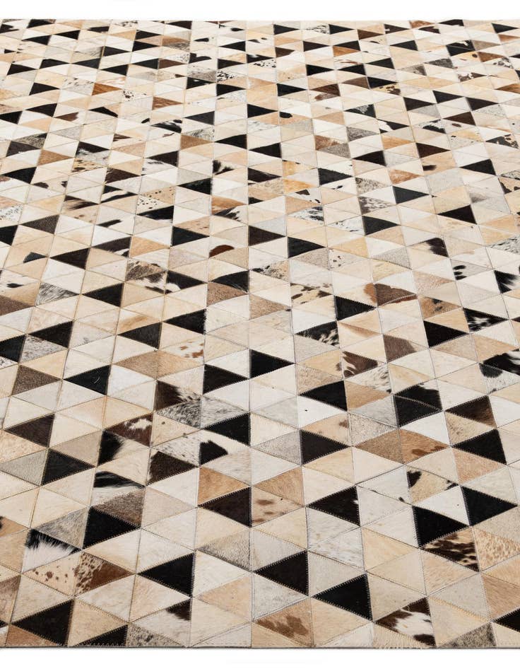 Detail image of  8' x 9' 10 Cowhide - Patchwork Rug