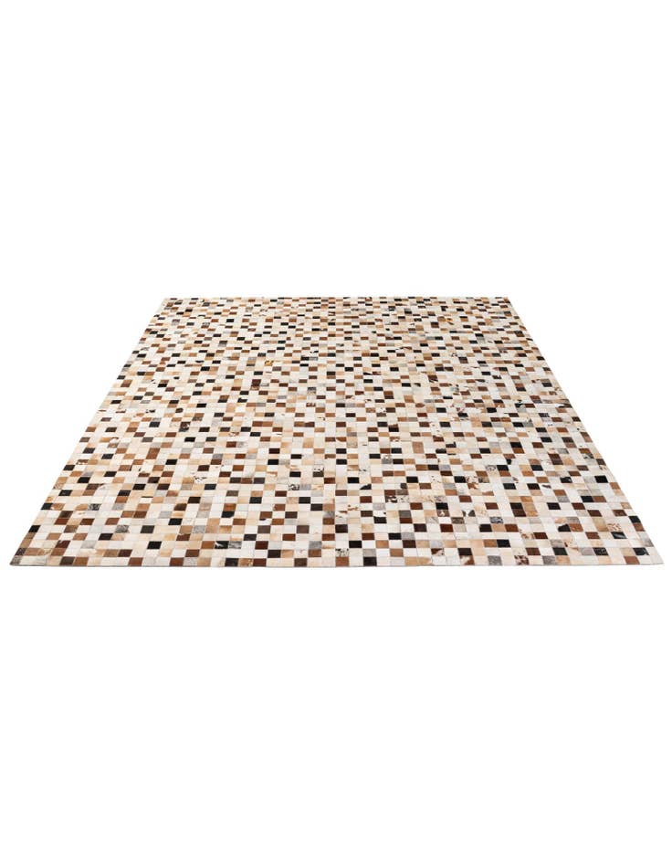 Detail image of  8' 2 x 9' 11 Cowhide - Patchwork Rug