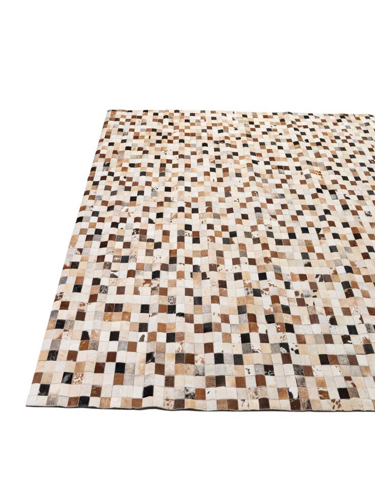 Detail image of  8' 2 x 9' 11 Cowhide - Patchwork Rug