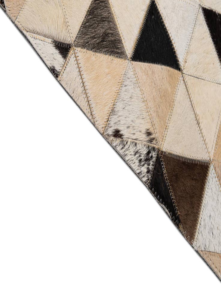 Detail image of  8' x 9' 10 Cowhide - Patchwork Rug