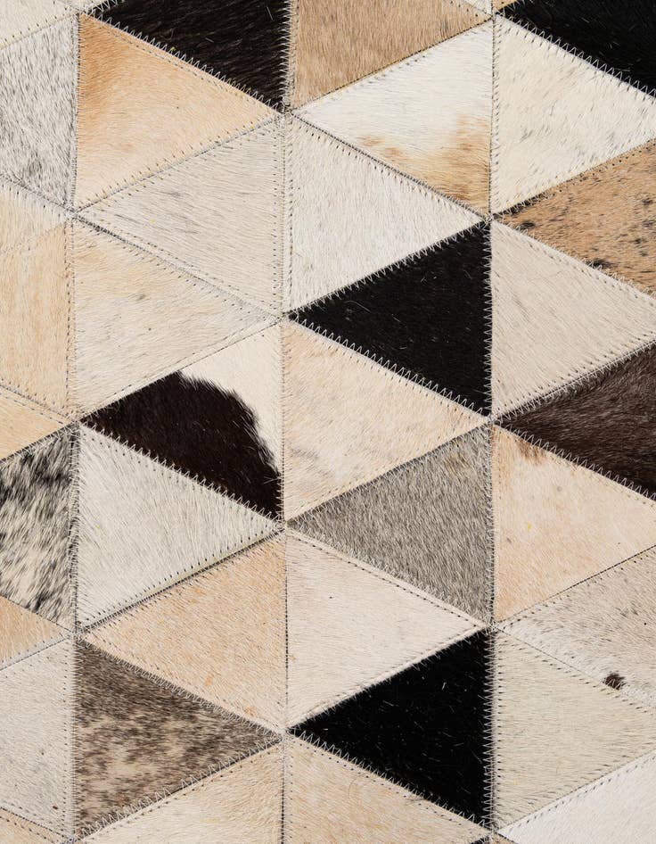 Detail image of  8' x 9' 10 Cowhide - Patchwork Rug