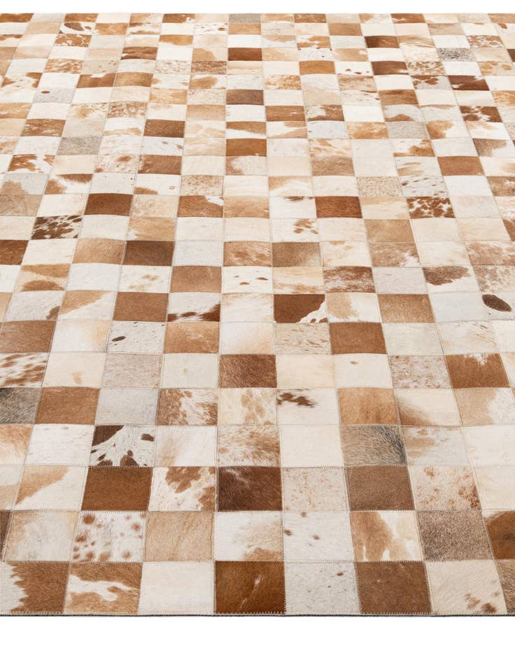 Detail image of  8' x 9' 11 Cowhide - Patchwork Rug