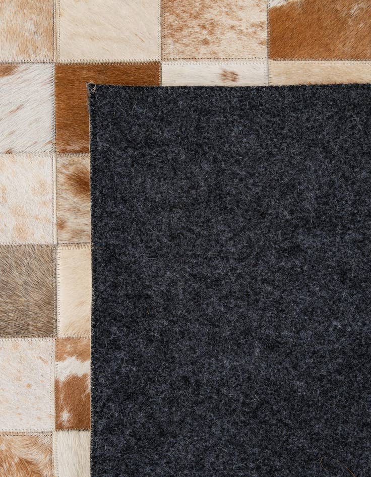 Detail image of  8' x 9' 11 Cowhide - Patchwork Rug