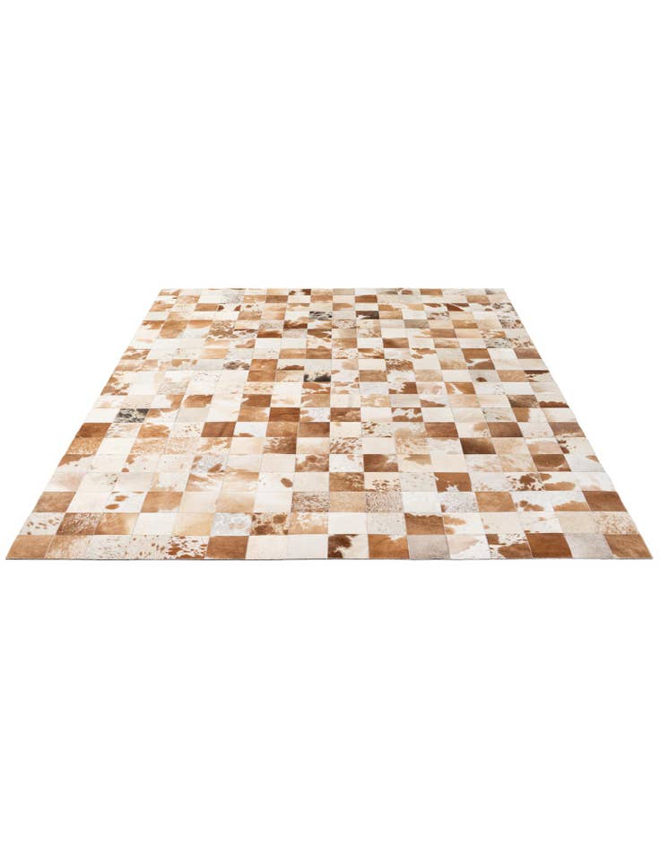 Detail image of  8' 1 x 10' Cowhide - Patchwork Rug