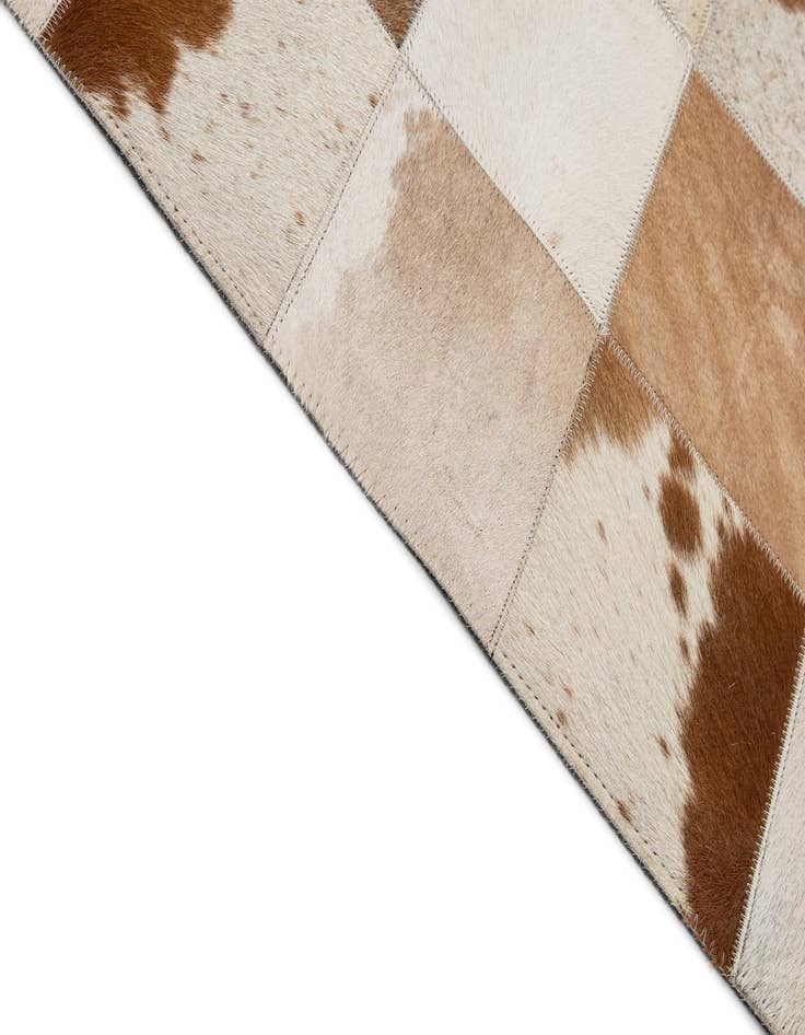 Detail image of  8' 1 x 10' Cowhide - Patchwork Rug