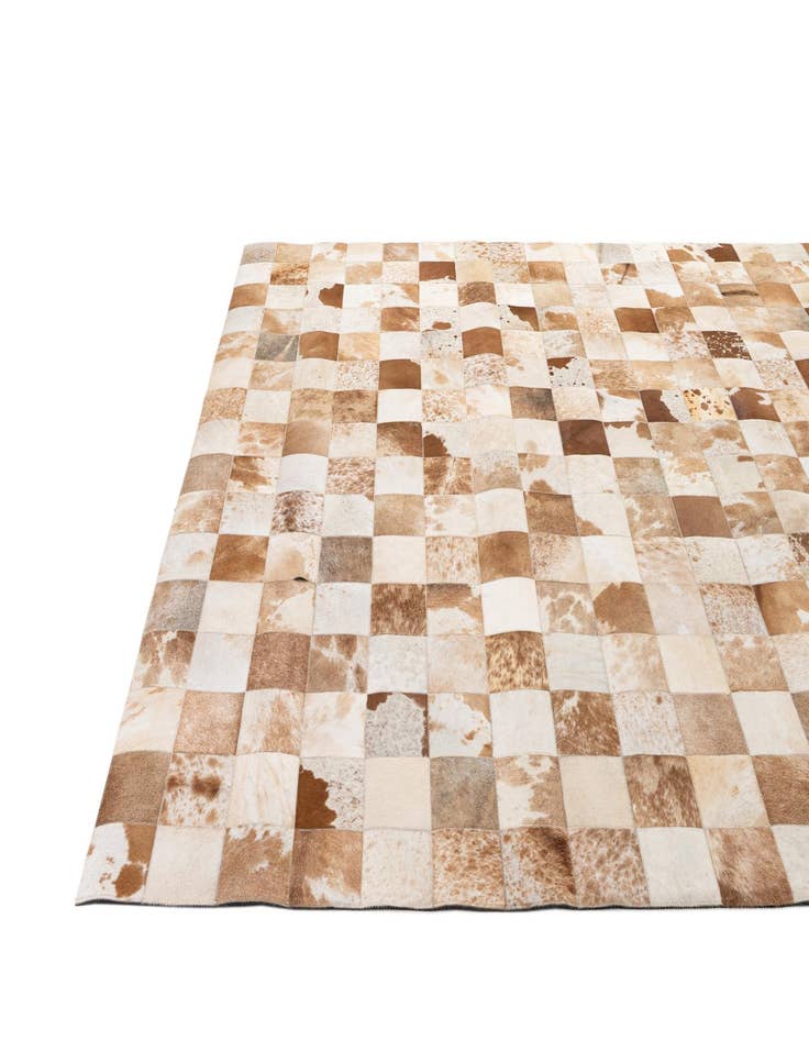 Detail image of  8' 1 x 9' 11 Cowhide - Patchwork Rug