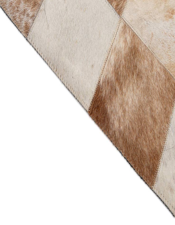 Detail image of  8' 1 x 9' 11 Cowhide - Patchwork Rug
