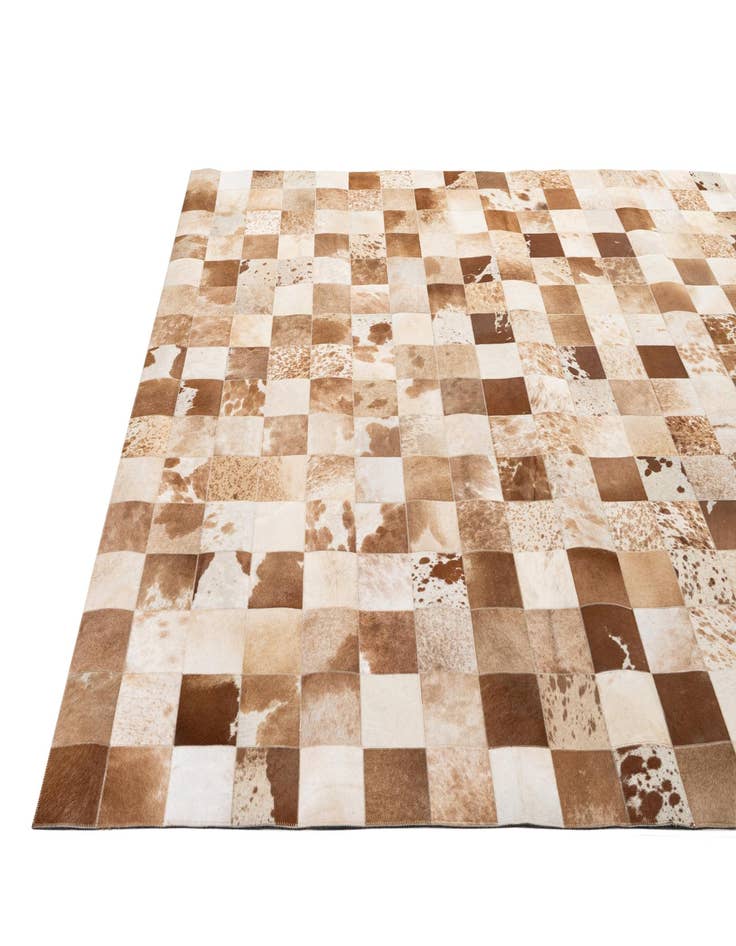 Detail image of  7' 11 x 9' 11 Cowhide - Patchwork Rug