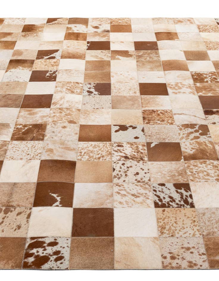 Detail image of  7' 11 x 9' 11 Cowhide - Patchwork Rug