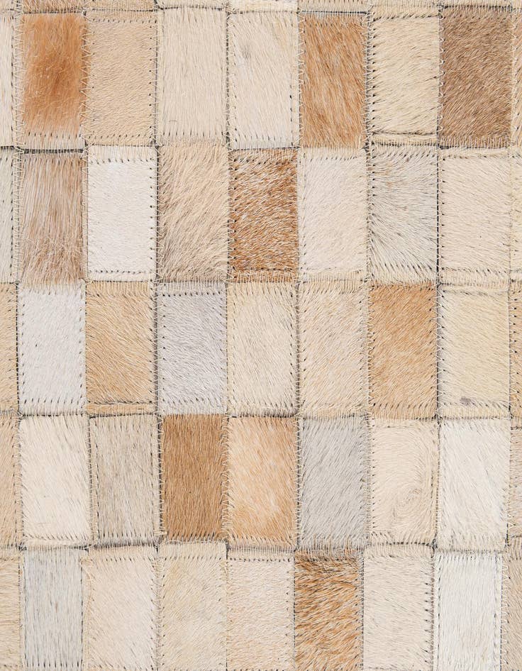 Detail image of  8' 2 x 10' Cowhide - Patchwork Rug