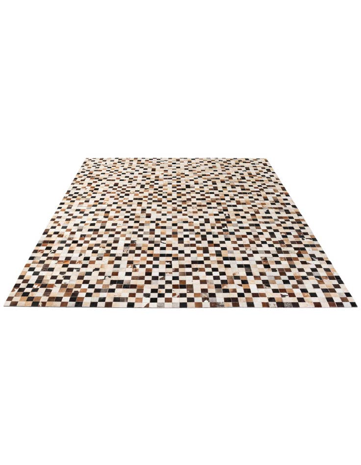 Detail image of  8' 2 x 9' 11 Cowhide - Patchwork Rug